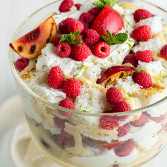 How to Make Custard and a Grilled Peaches & Cream Trifle