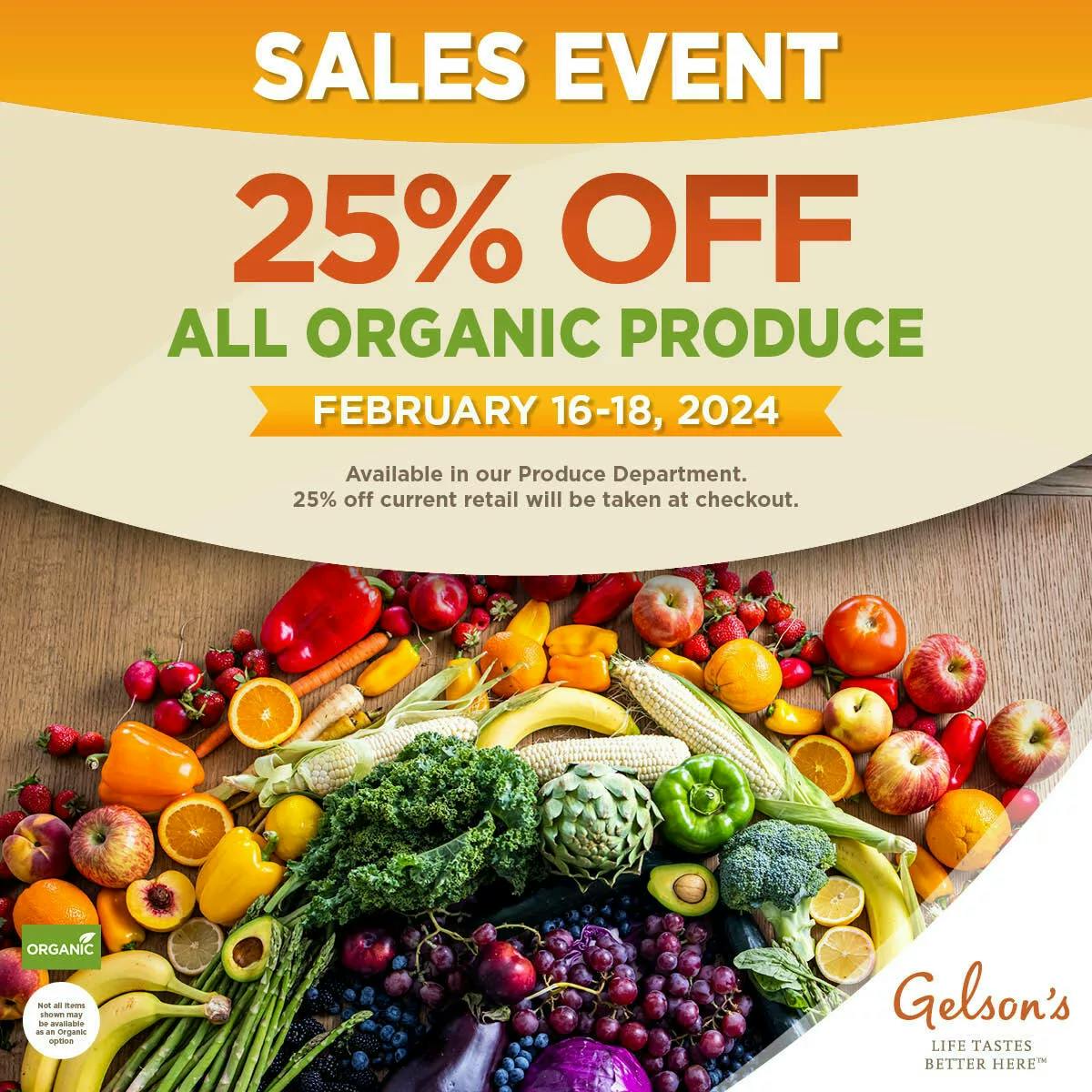 Organic Food Sale Event