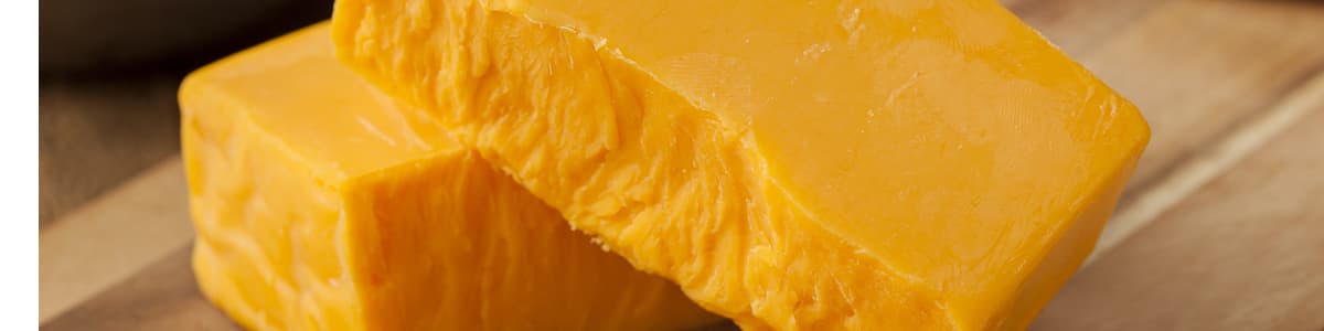 Cheddar cheese block