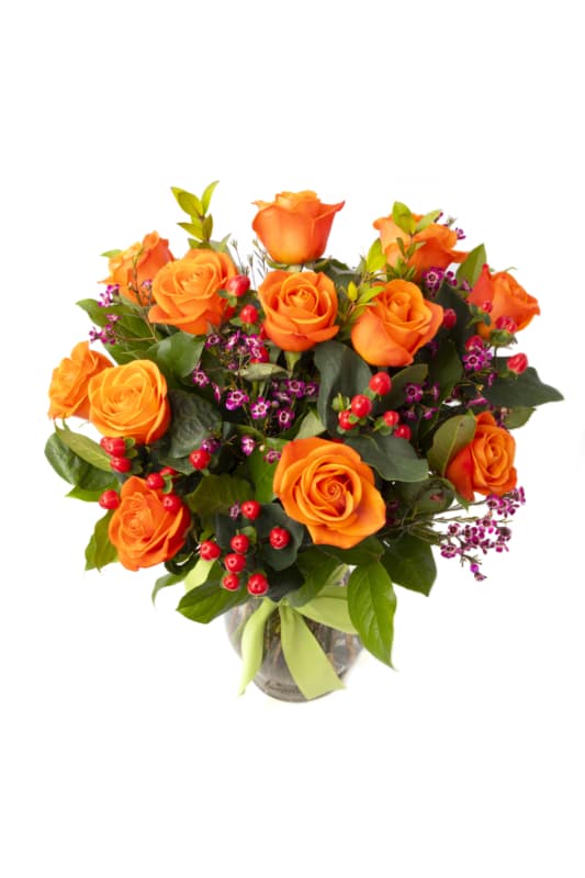 Orange Roses Top