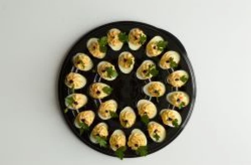 Smokedsalmondeviledeggscaviar