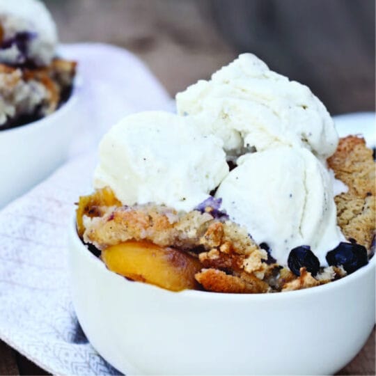 Nectarine Blueberry Crisp