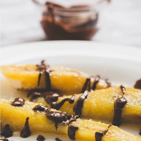 Chocolate Bananas Flambe
