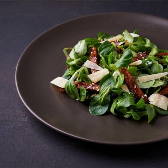 Mache Salad with Shaved Parmesan