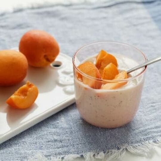 Poached Apricot Yogurt