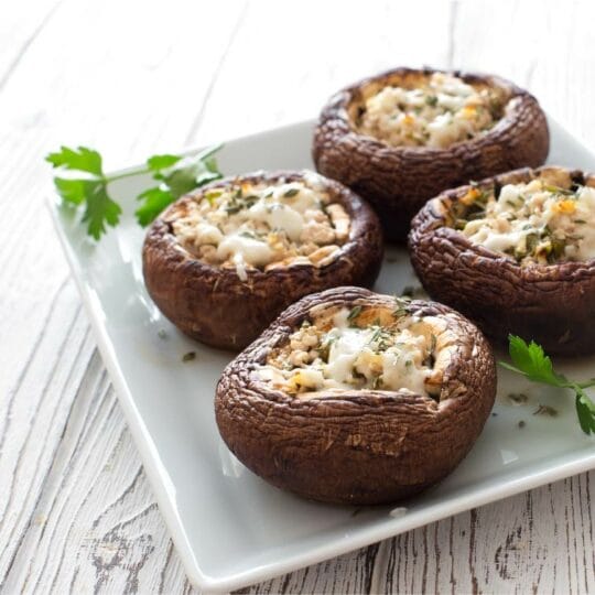 Mediterranean Stuffed Mushrooms