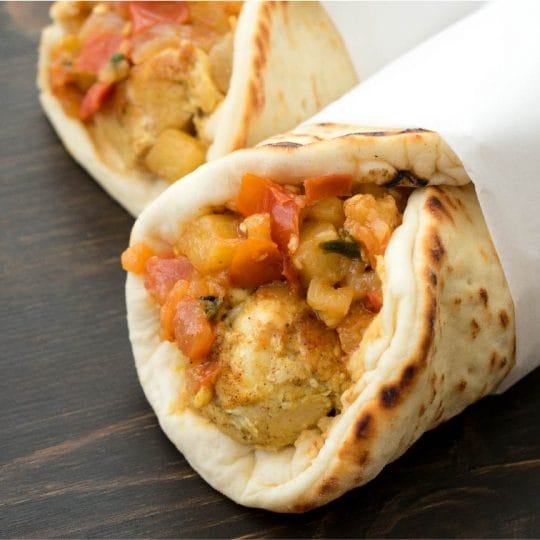 Mango Chutney Chicken Pita