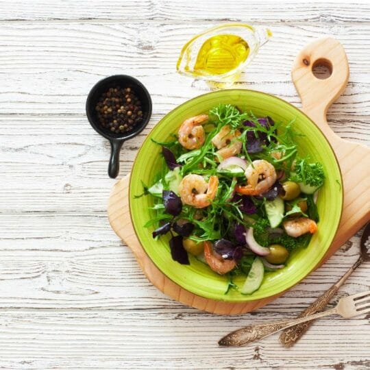 Chopped Basil and Arugula Salad
