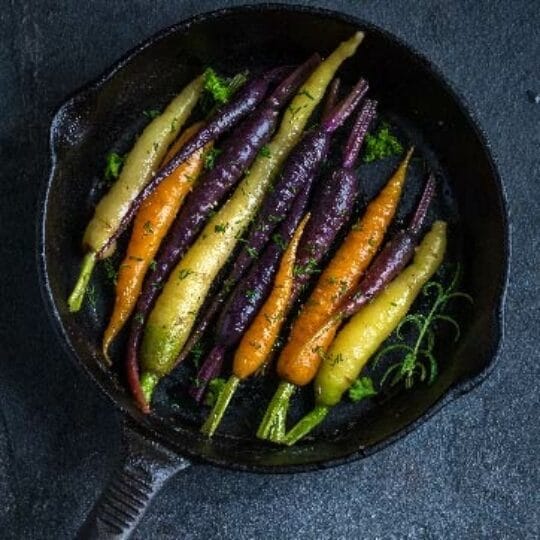 Roasted Rainbow Carrots
