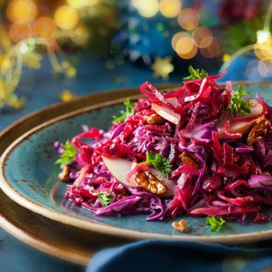 Cabbage Salad with Miso Vinaigrette