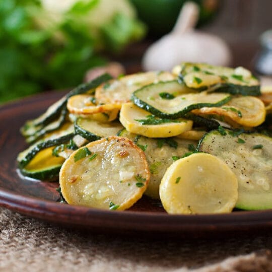 Naked Summer Squash Saute