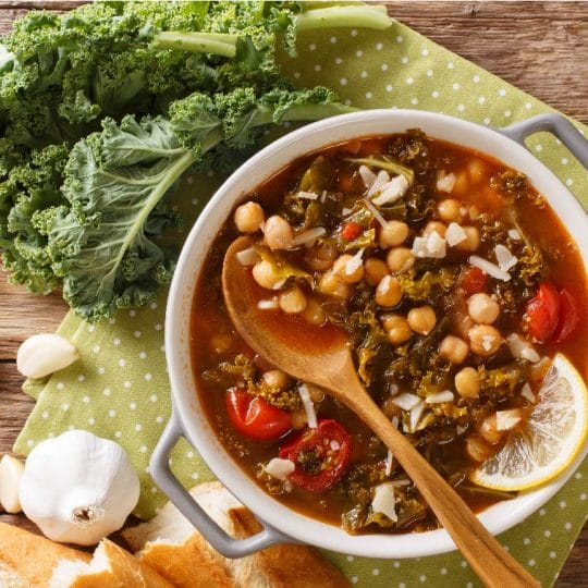 Mediterranean Kale and Bean Stew