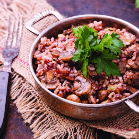 Farro and Mushroom Pilaf