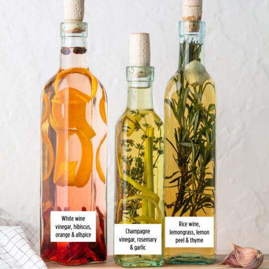 3 DIY Infused Vinegars