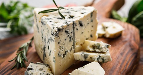 Blue cheese with herbs