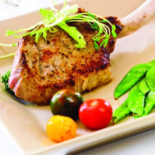 Golden Veal Chops with Arugula and Parmesan