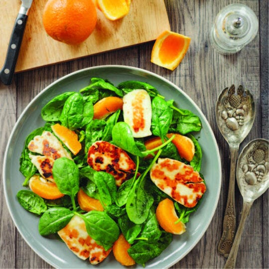 Sauteed Spinach with Oranges