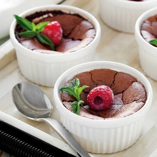 Chocolate Raspberry Pots de Creme