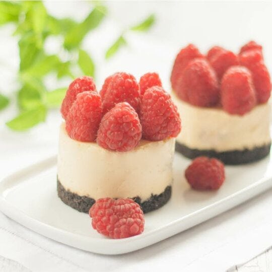 Chocolate Raspberry Cheesecakes