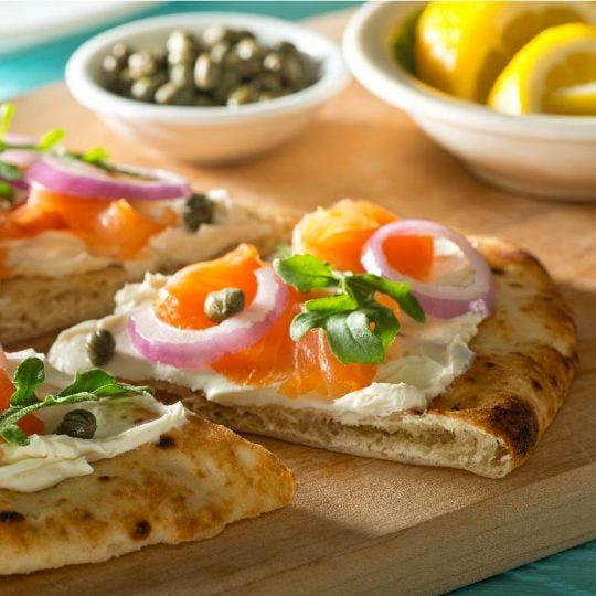 Lox And Cream Cheese Pizza