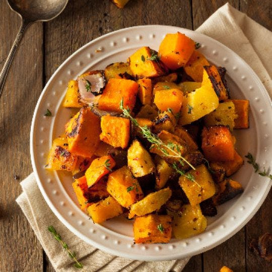 Organic Roasted Winter Squash with Rosemary