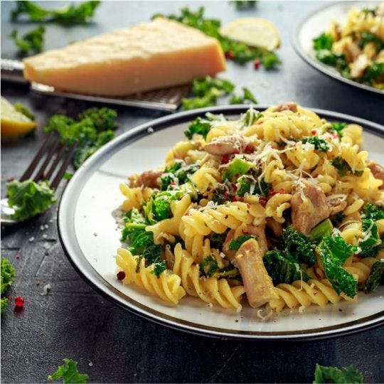 Chicken and Kale with Penne