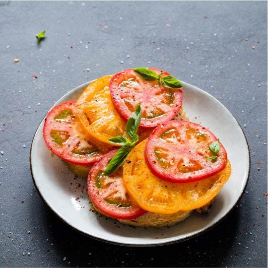 Bruschetta with Heirloom Tomatoes