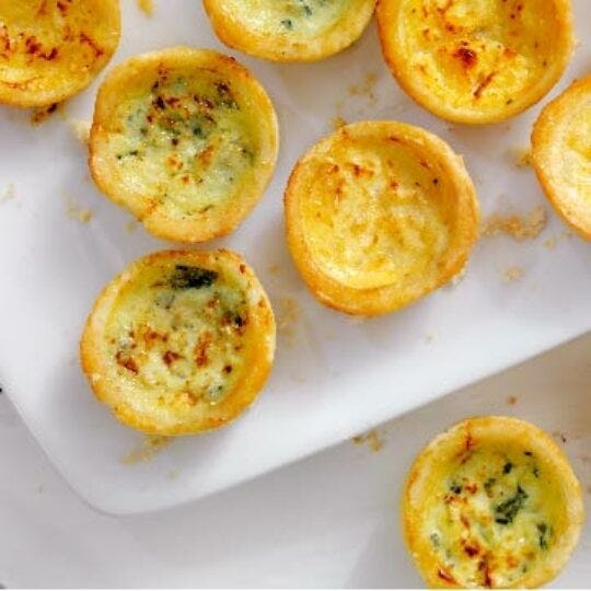 Spinach and Cheese Mini Quiches