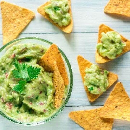 Quick Chips and Guacamole