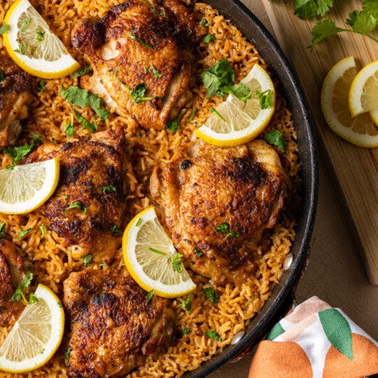 One-Pan Chicken & Rice with Spanish Spices