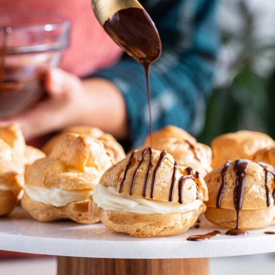 How to Make Cream Puffs With Choux Pastry