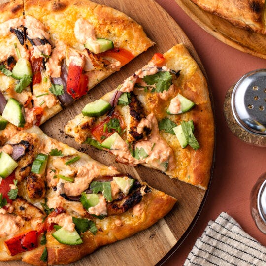 Barbecue Chicken Grilled Pizza