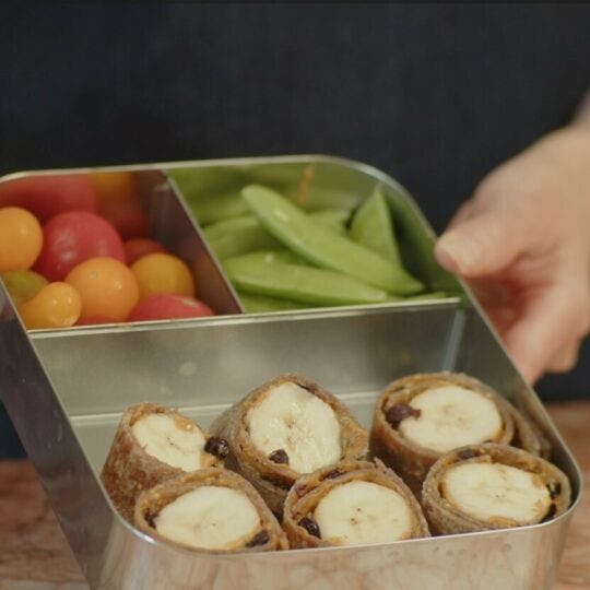 Gelson’s Back to School Lunches with Jessica Siegel  - Peanut Butter and Banana Roll-Up