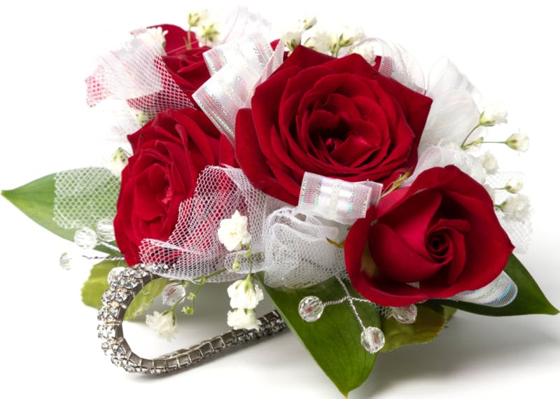 Sweetheart rose with keepsake bracelet