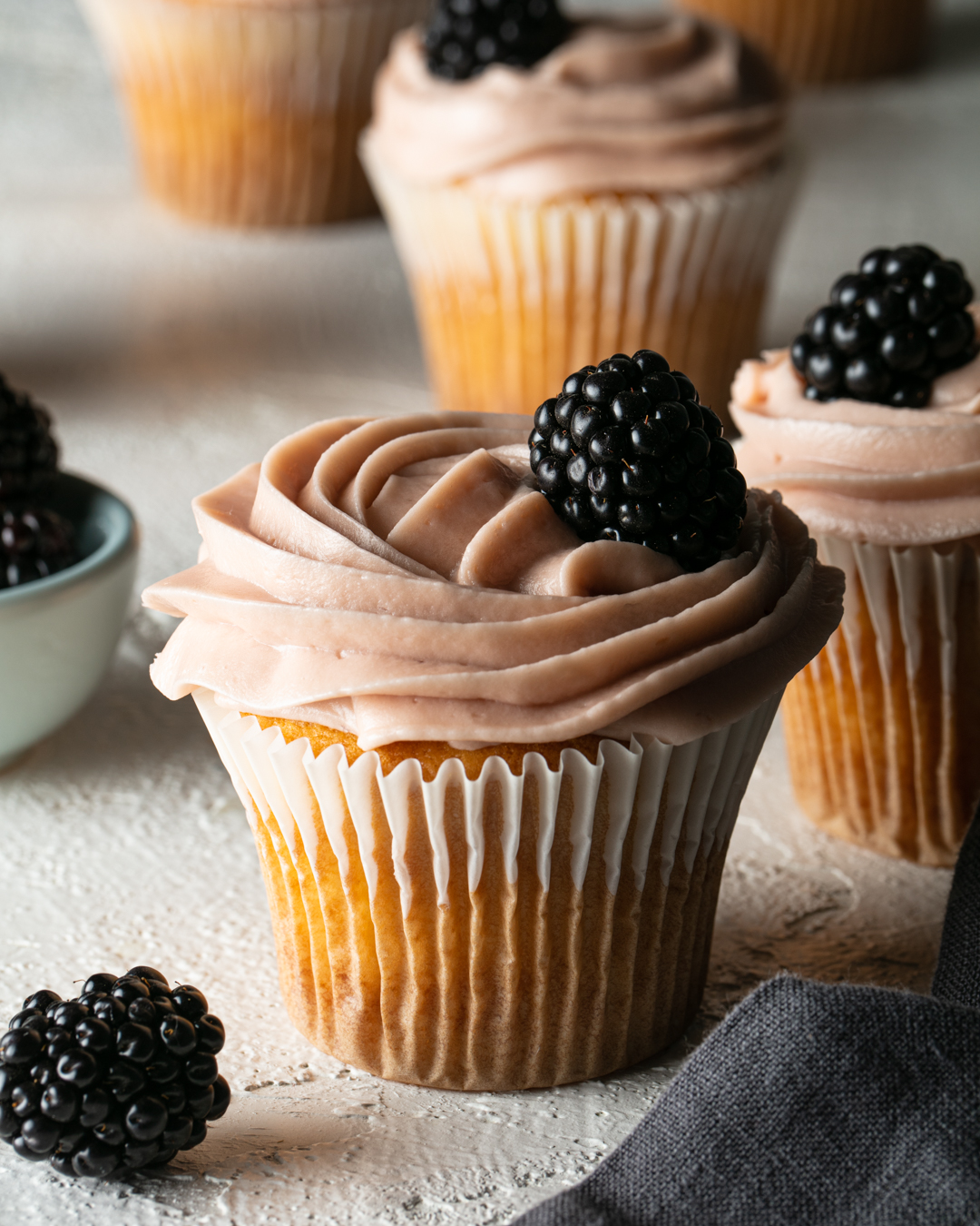 Blackberry Lemon Cupcakes