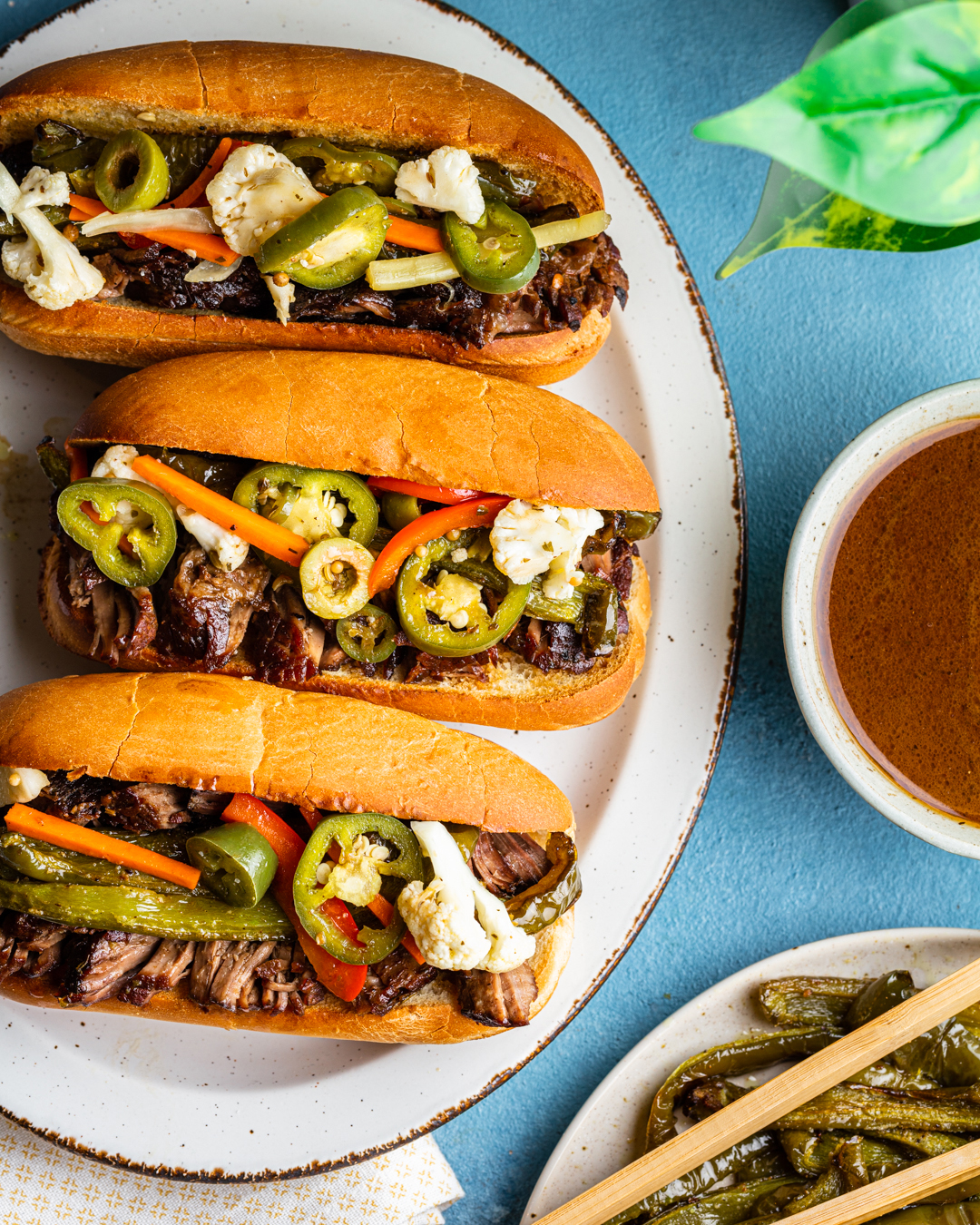 Hot Italian Beef Sandwich