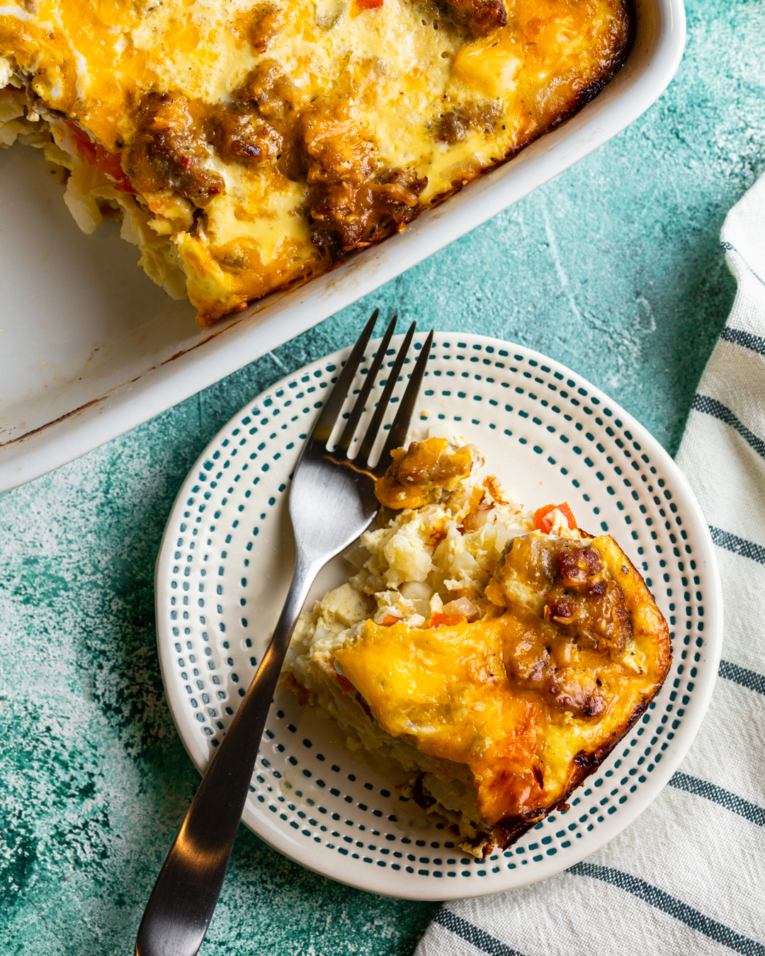 Loaded Hash Brown & Egg Bake