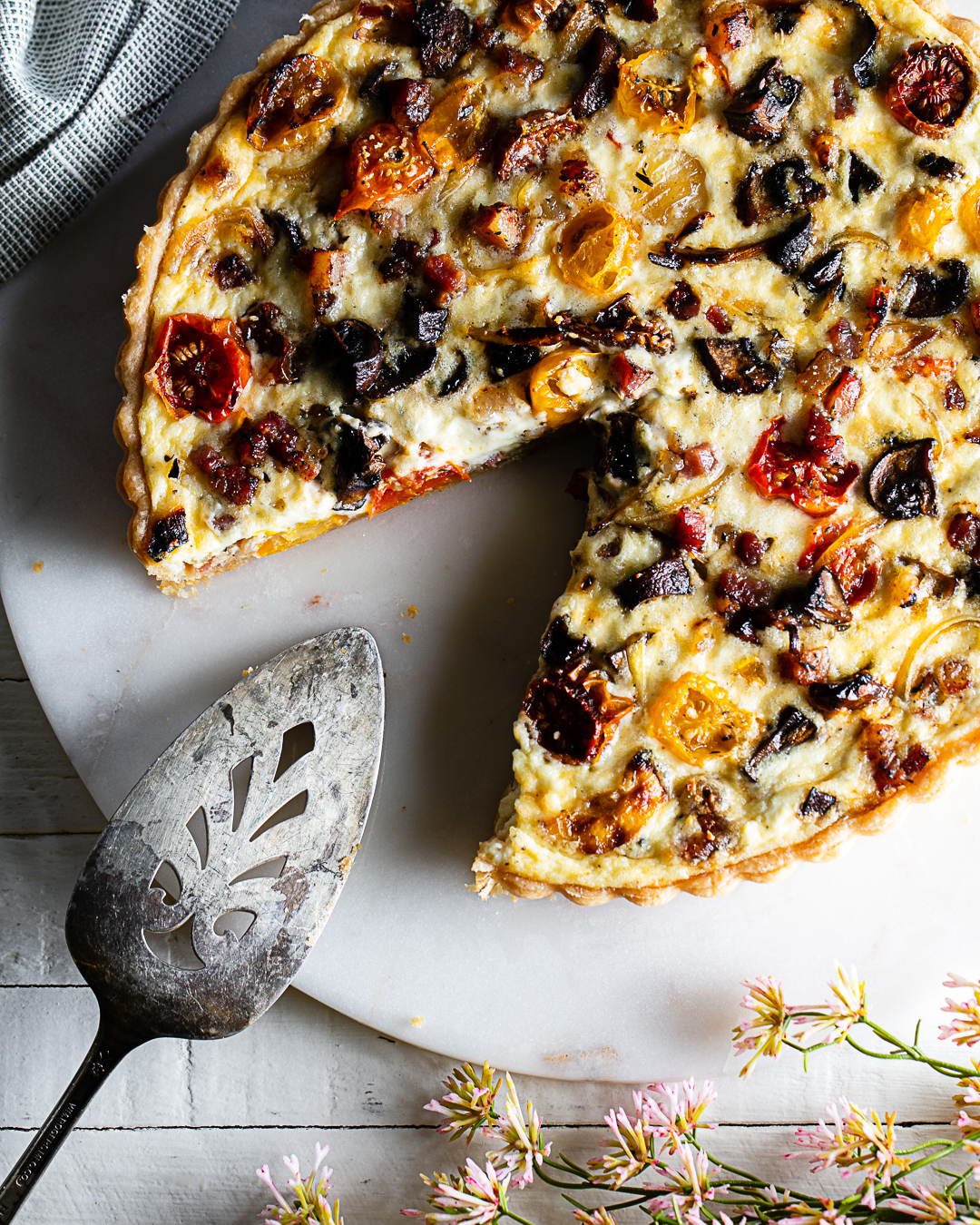 Tomato and Pancetta Brunch Tart